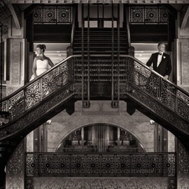 glamorous rookery building wedding