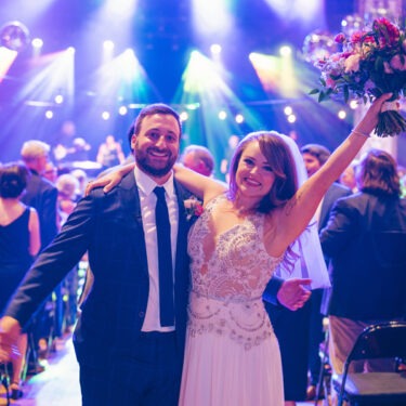 concert-inspired disco wedding at thalia hall