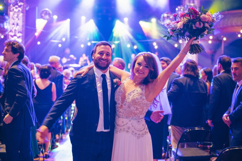 concert inspired disco wedding