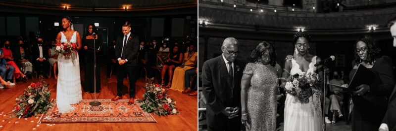 intimate wedding at thalia hall