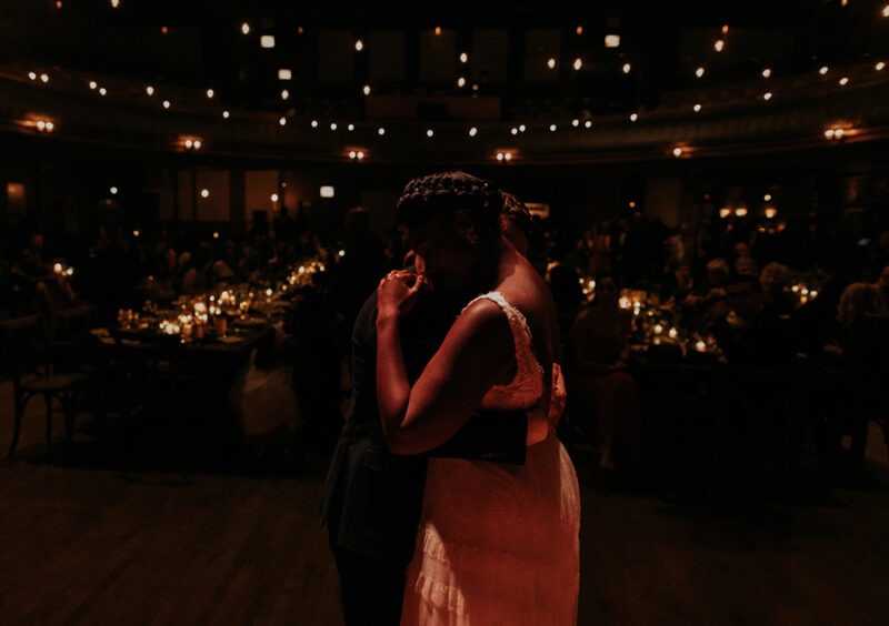 intimate wedding at thalia hall