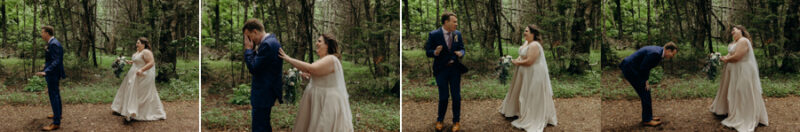 camp-themed outdoor wedding on the lake