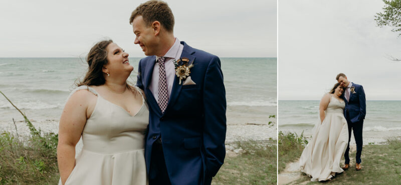 camp-themed outdoor wedding on the lake