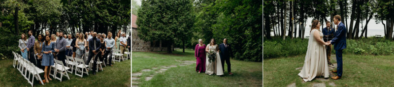 camp-themed outdoor wedding on the lake