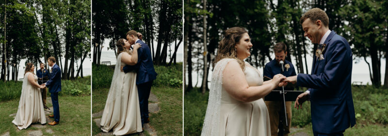 camp-themed outdoor wedding on the lake