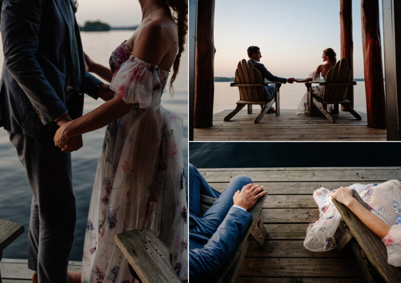 lakeside nuptials at stouts island lodge