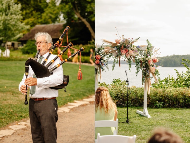 lakeside nuptials at stouts island lodge