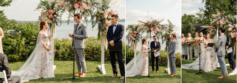 lakeside nuptials at stouts island lodge
