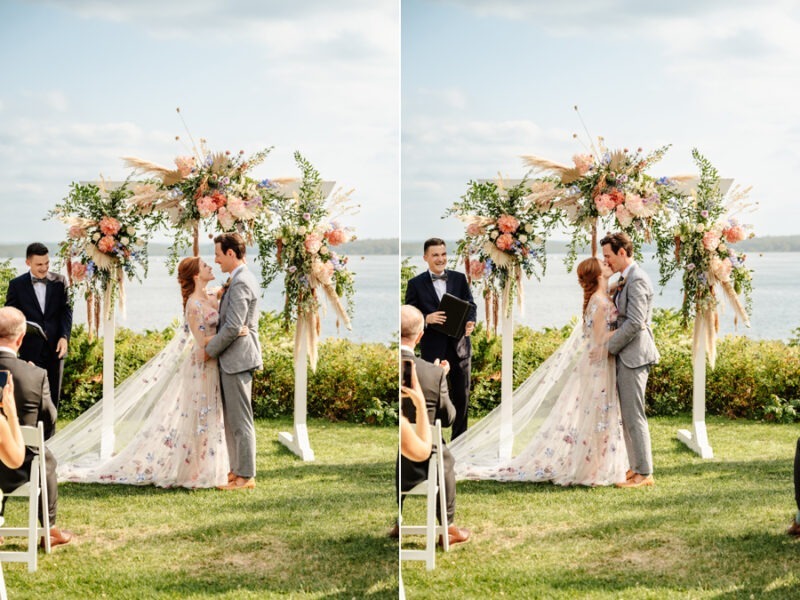 lakeside nuptials at stouts island lodge