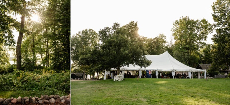 lakeside nuptials at stouts island lodge