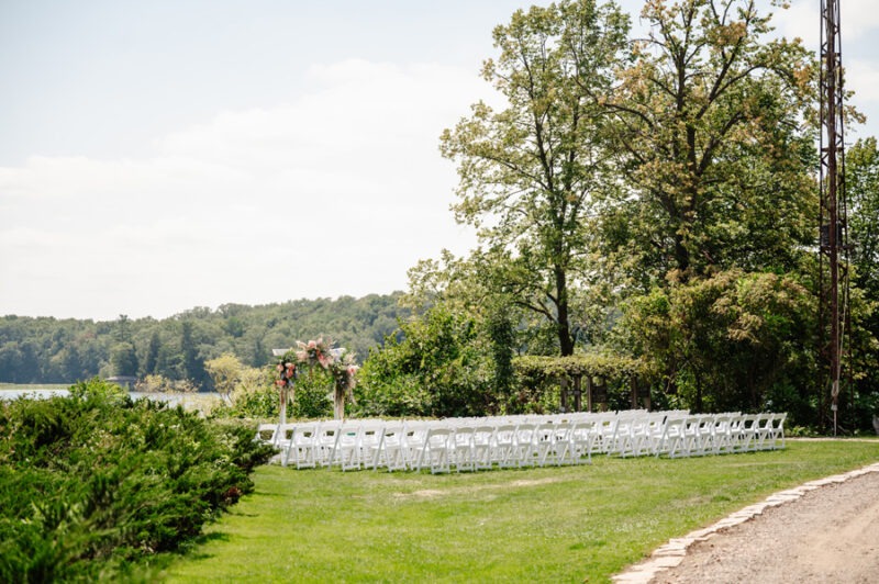 lakeside nuptials at stouts island lodge