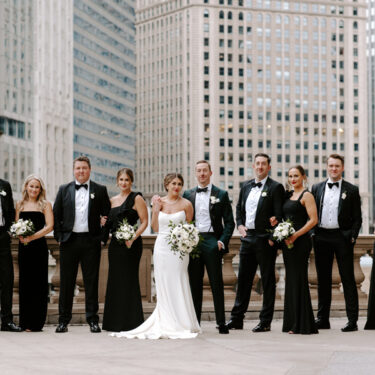 chic winter wedding at intercontinental chicago