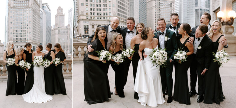 chic winter wedding at intercontinental chicago
