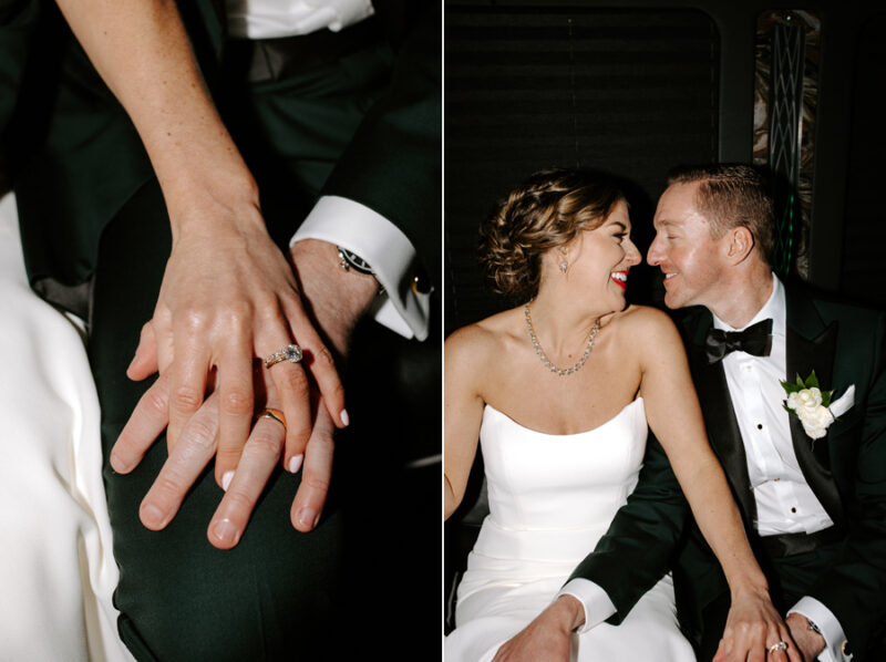 chic winter wedding at intercontinental chicago