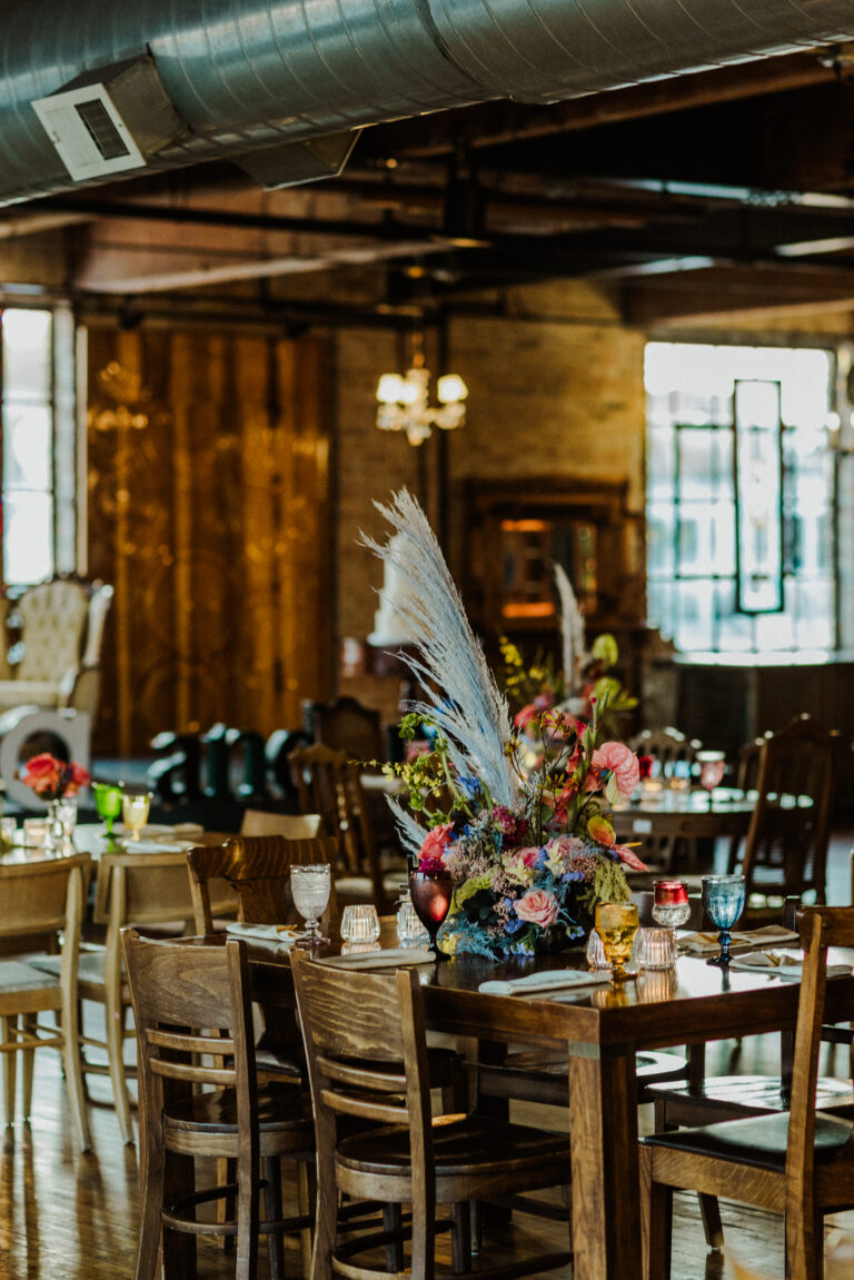 Wedding reception at Salvage One